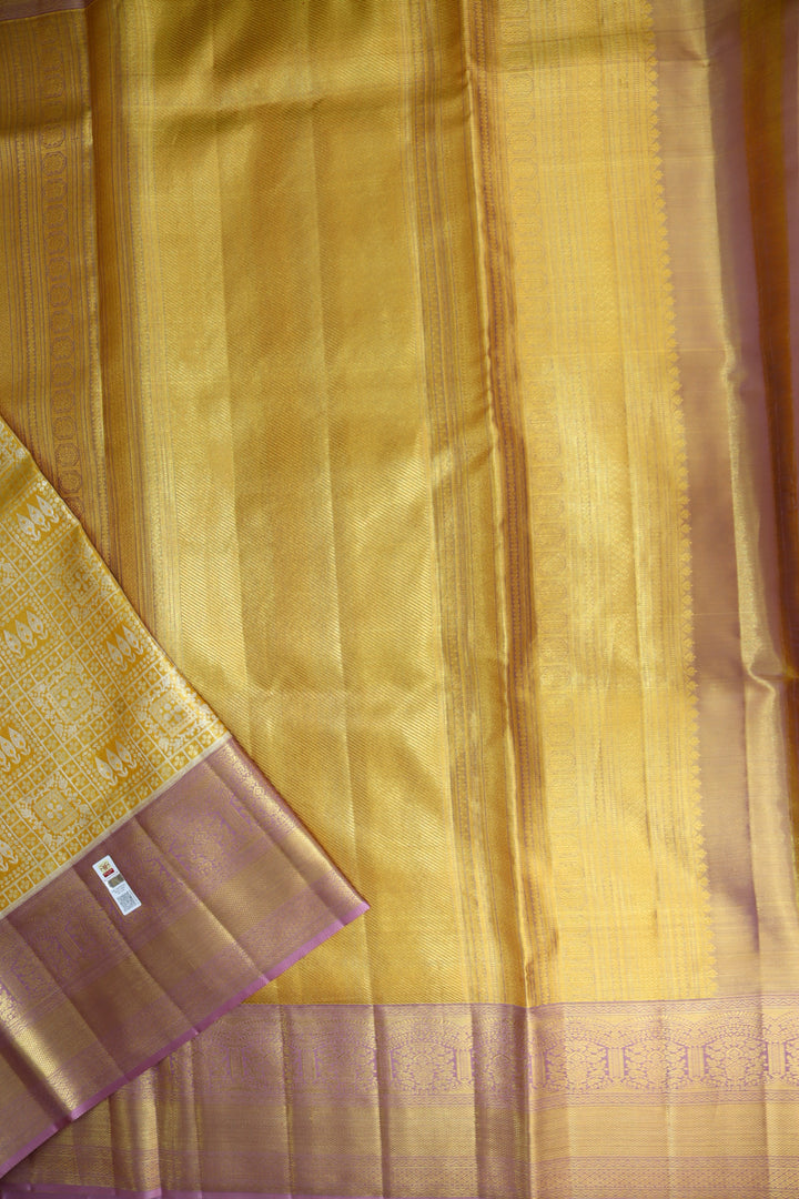 Traditional Gold Pure Kanjipuram Saree