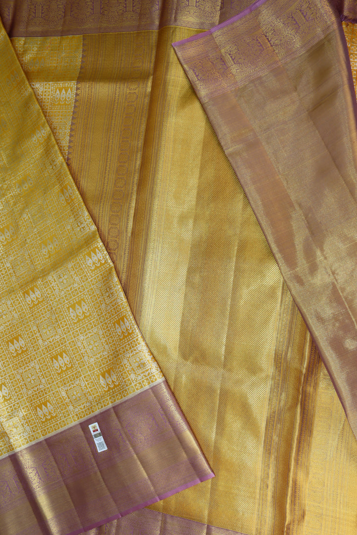 Traditional Gold Pure Kanjipuram Saree