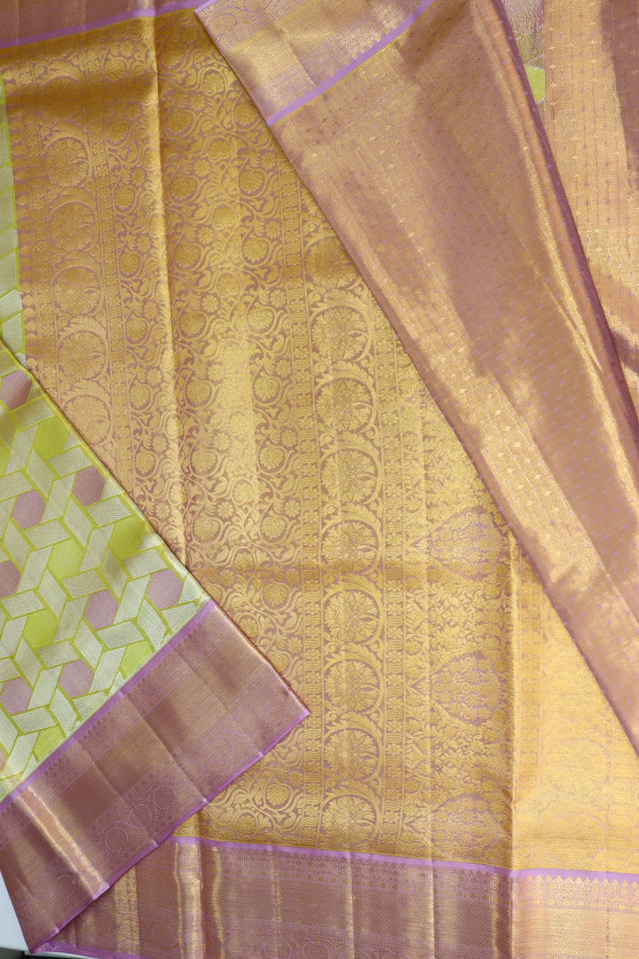 Amazing Multi-color Pure Kanjipuram Saree