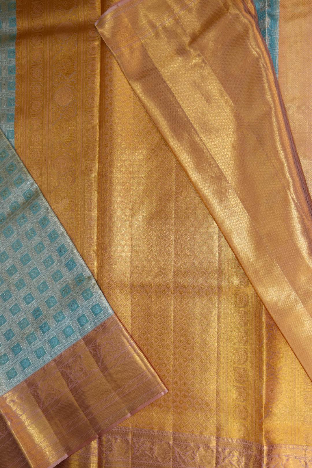 Exotic Pastel Pure Kanjipuram Saree