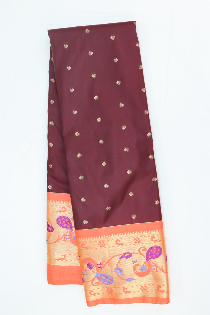 Traditional Brown Kanjipuram Saree