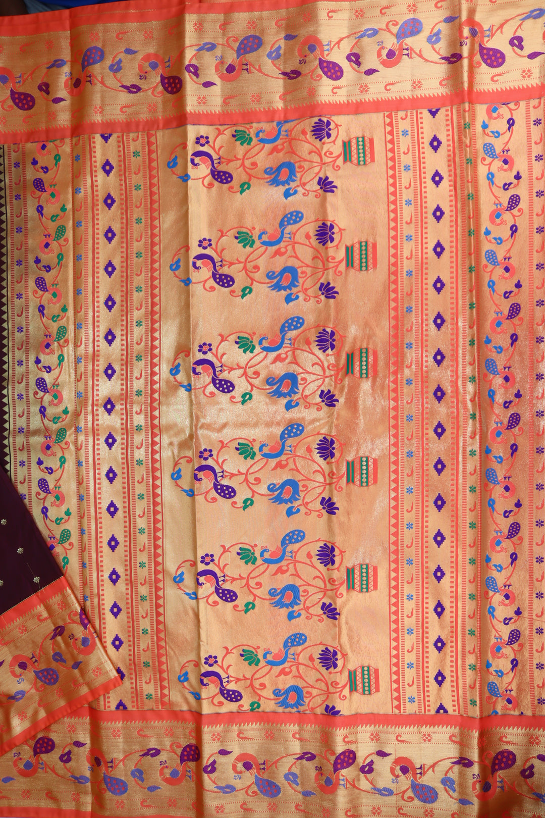 Traditional Brown Kanjipuram Saree