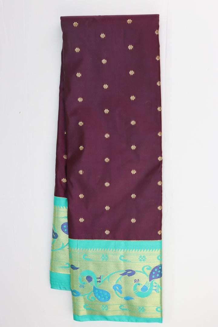 Traditional Grape Kanjipuram Saree