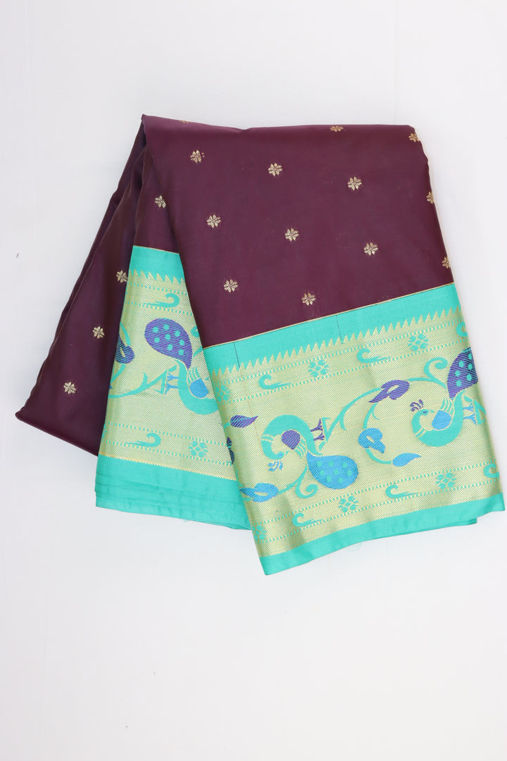 Traditional Grape Kanjipuram Saree