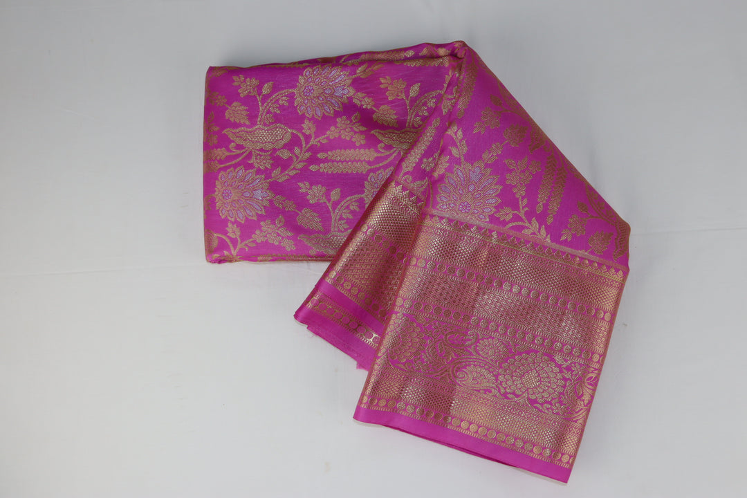 Amazing Pink Kanjipuram Saree