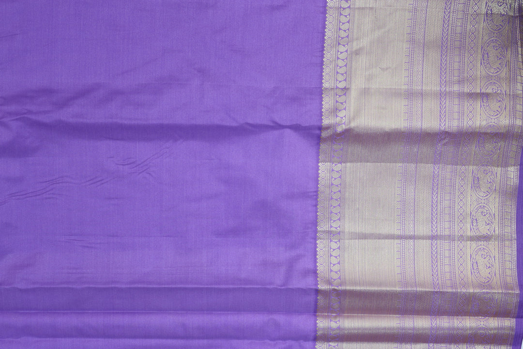 Stunning Lavender Kanjipuram Saree