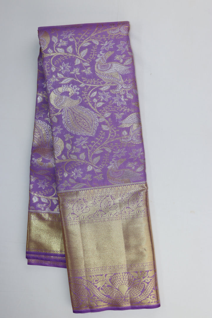 Royal Lavender Kanjipuram Saree