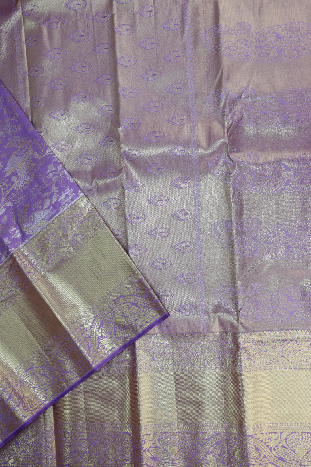 Royal Lavender Kanjipuram Saree