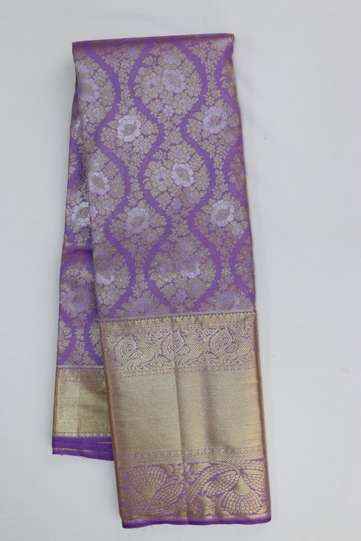 Trendy Lavender Kanjipuram Saree