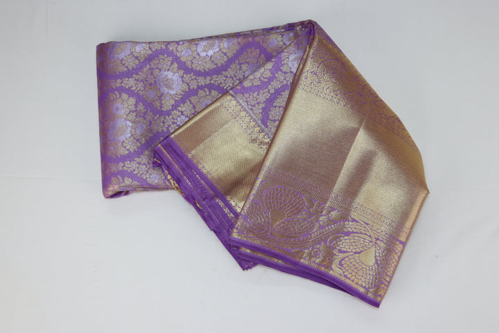 Trendy Lavender Kanjipuram Saree