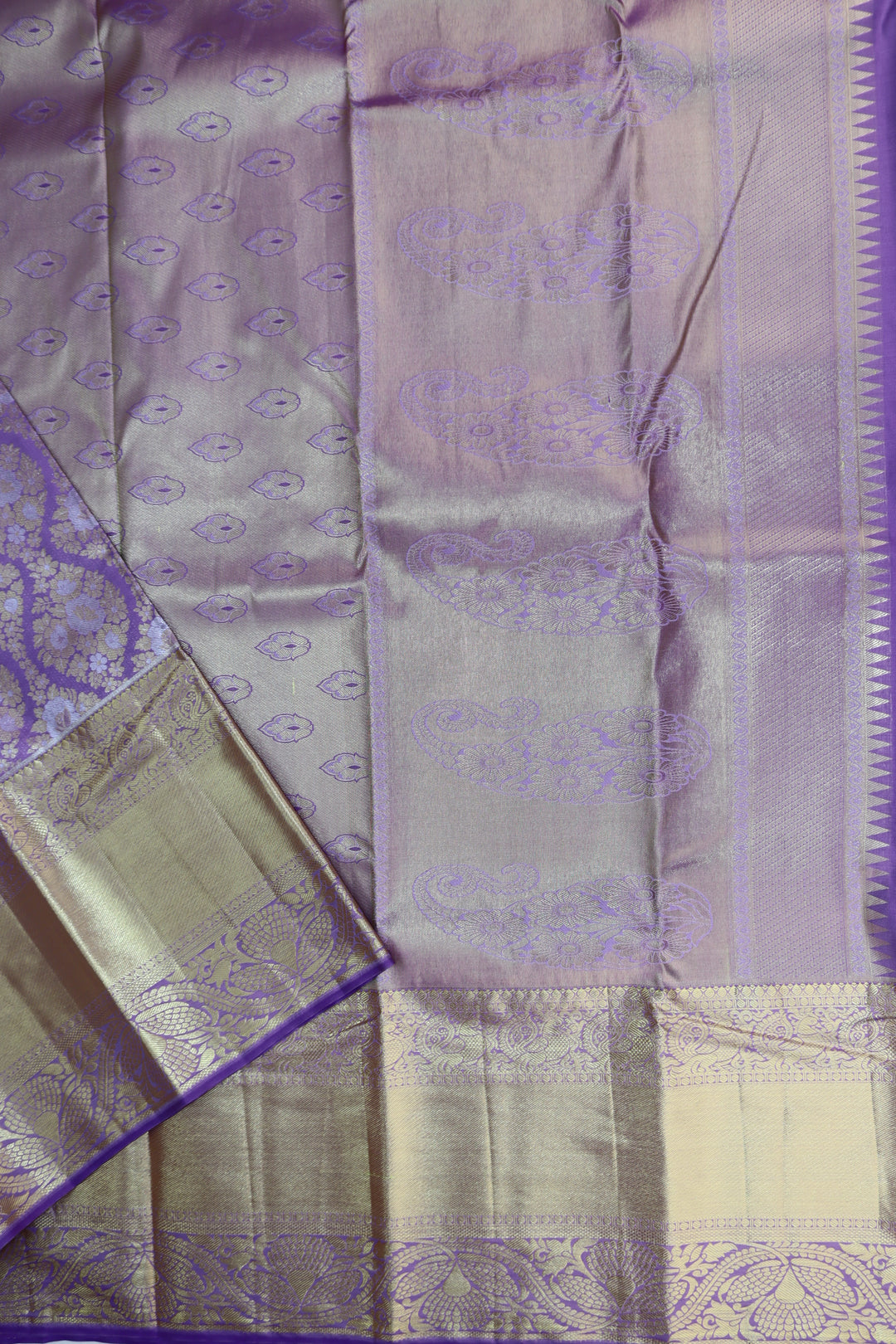 Trendy Lavender Kanjipuram Saree