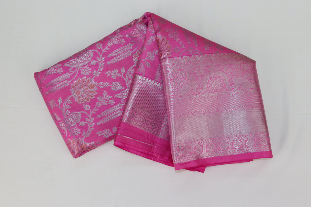 Classic Pink Kanjipuram Saree