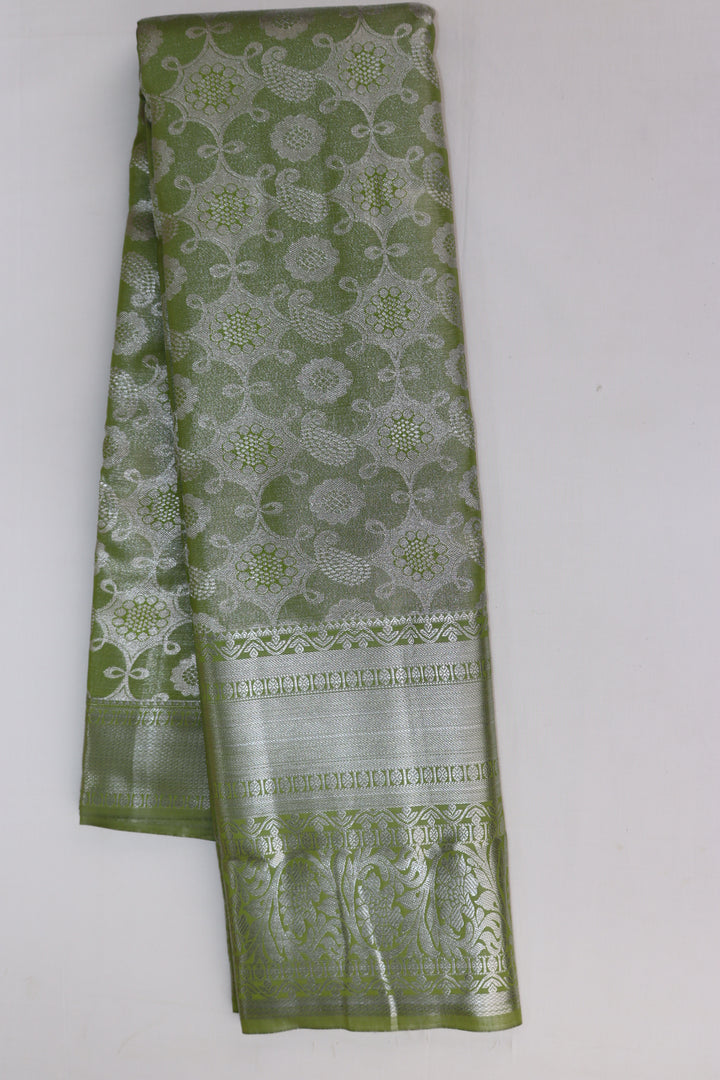 Beautiful Pastel Green Kanjipuram Saree