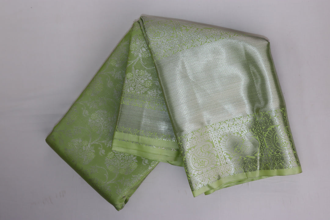 Classy Pastel Green Kanjipuram Saree