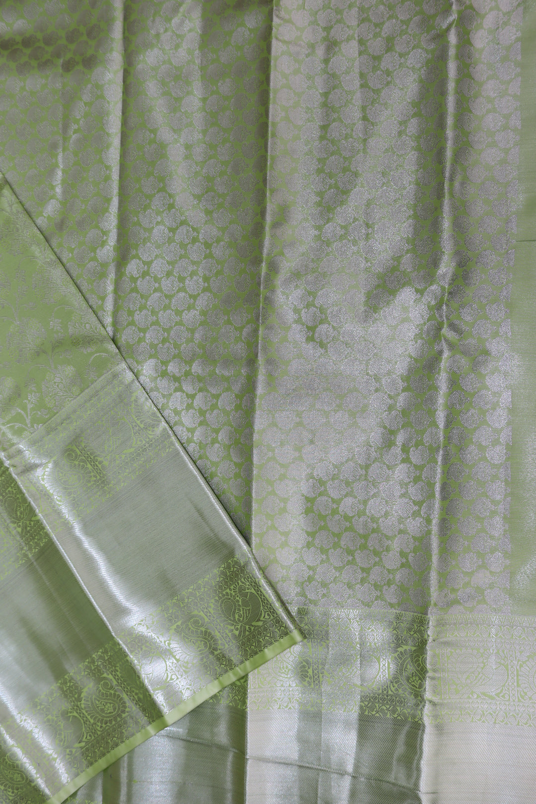 Classy Pastel Green Kanjipuram Saree