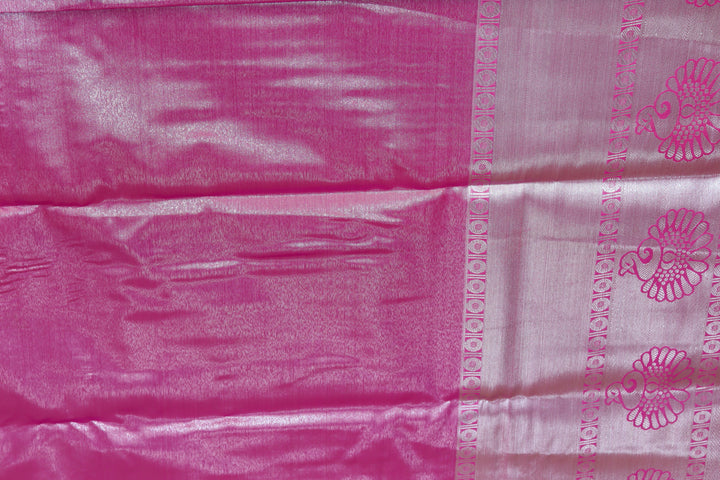 Classy Pastel Pink Kanjipuram Saree