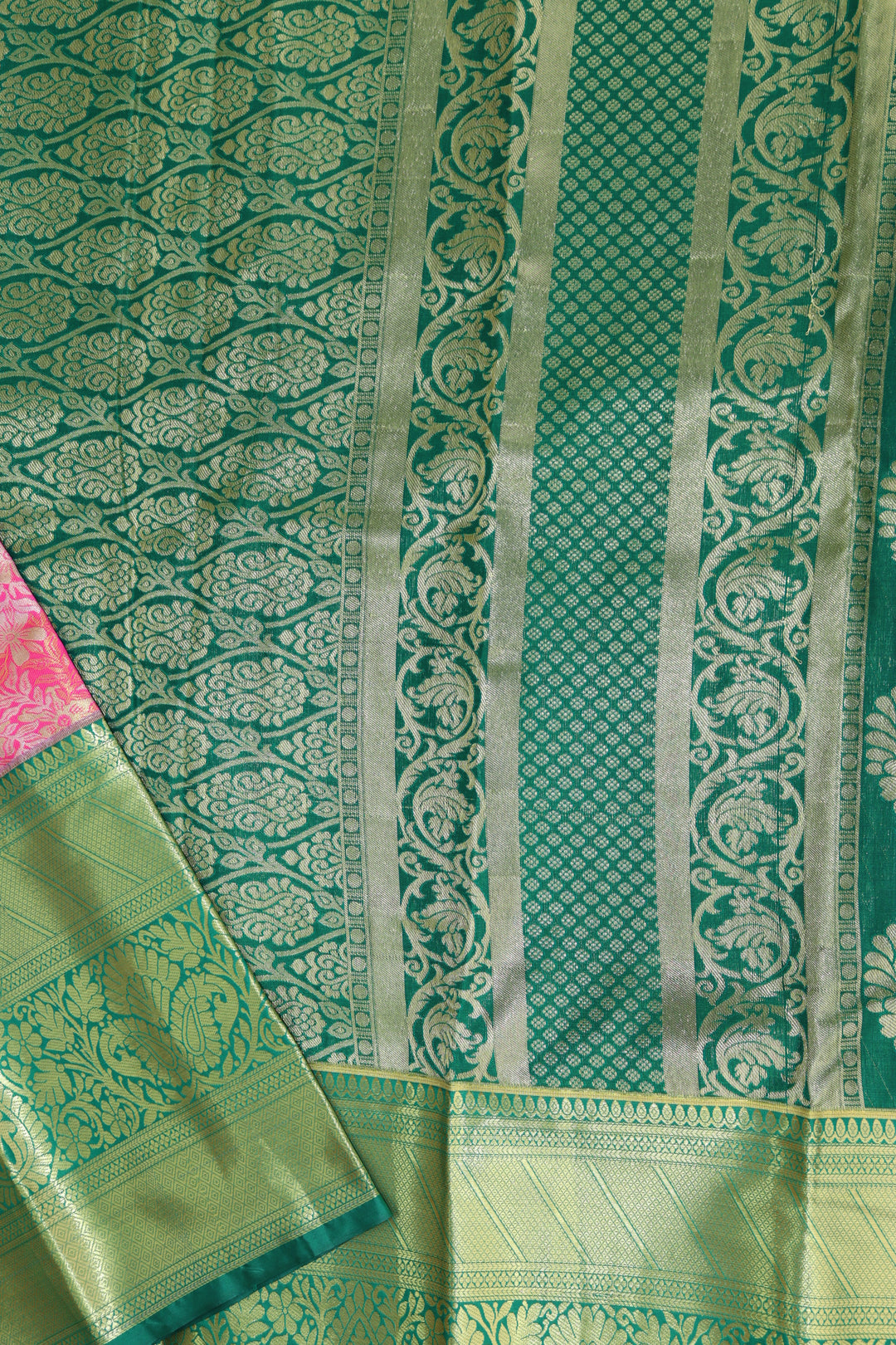 Traditional Pink  Kanjipuram Saree