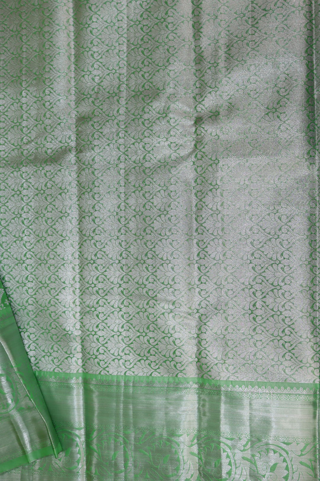 Beautiful Pastel Green Kanjipuram Saree