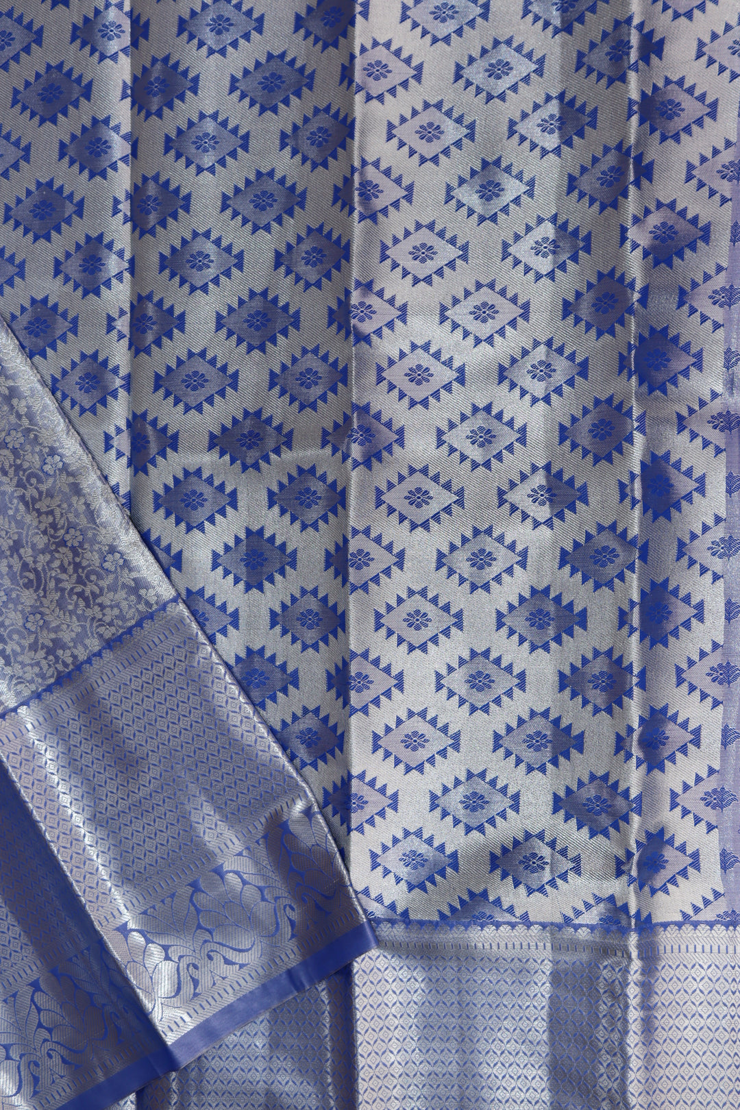 Amazing Pastel Blue Kanjipuram Saree