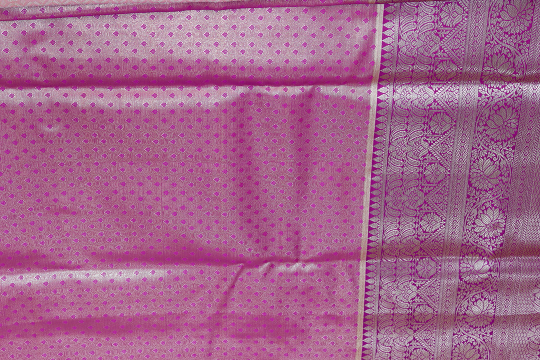 Stunning Pastel Pink Kanjipuram Saree