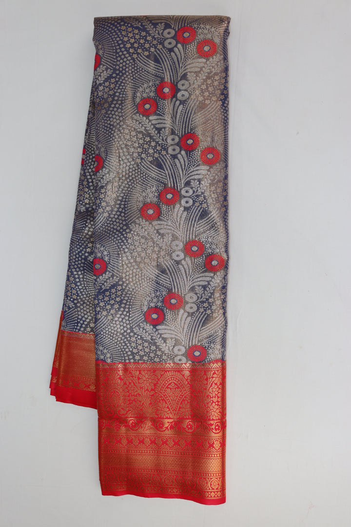 Classy Multi-color Kanjipuram Saree