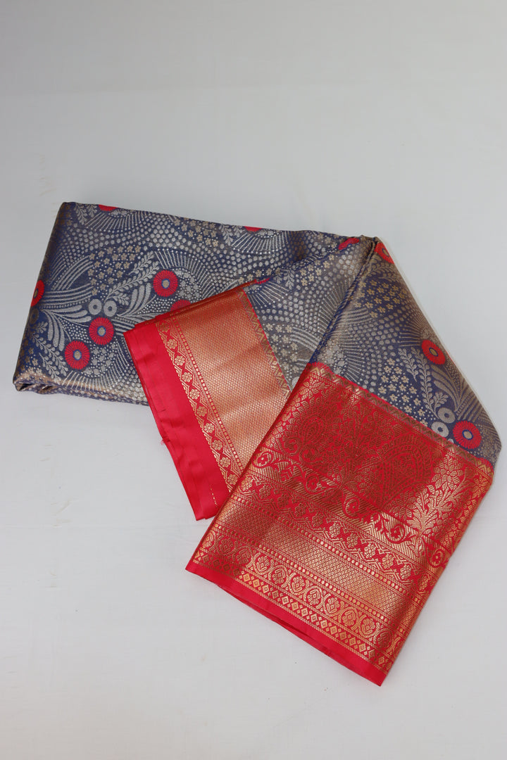 Classy Multi-color Kanjipuram Saree