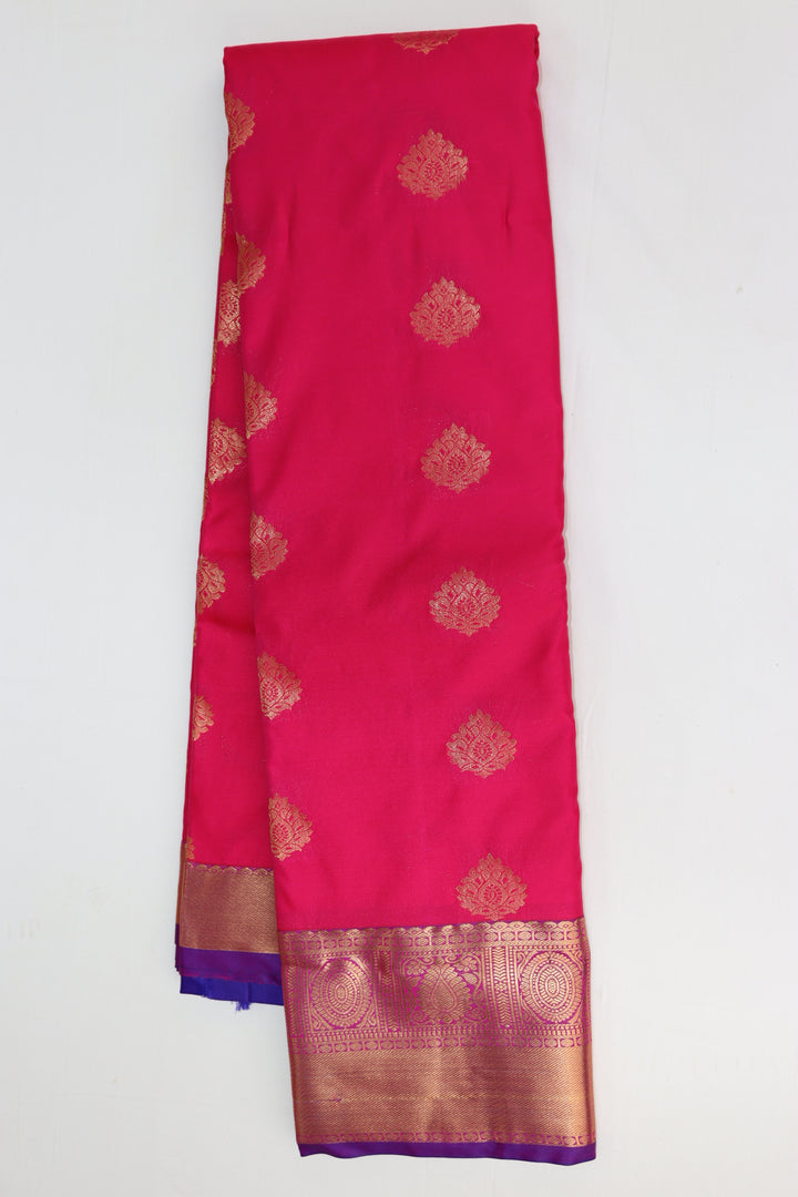 Amazing Light Pink Kanjipuram Saree