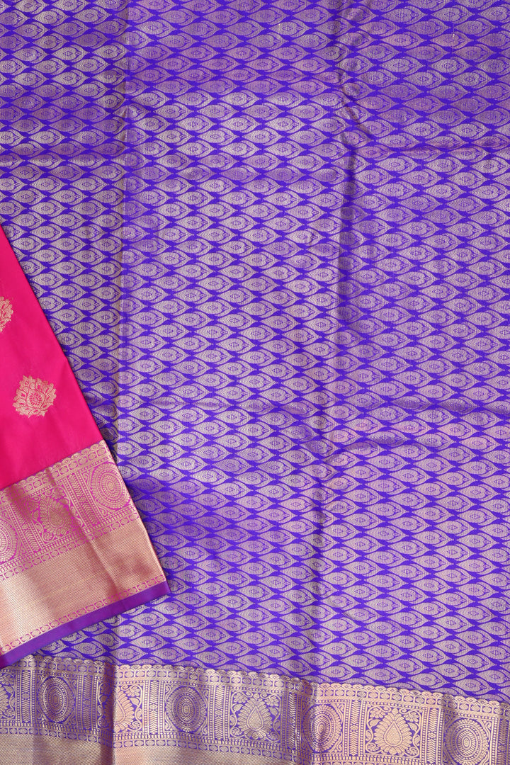 Amazing Light Pink Kanjipuram Saree