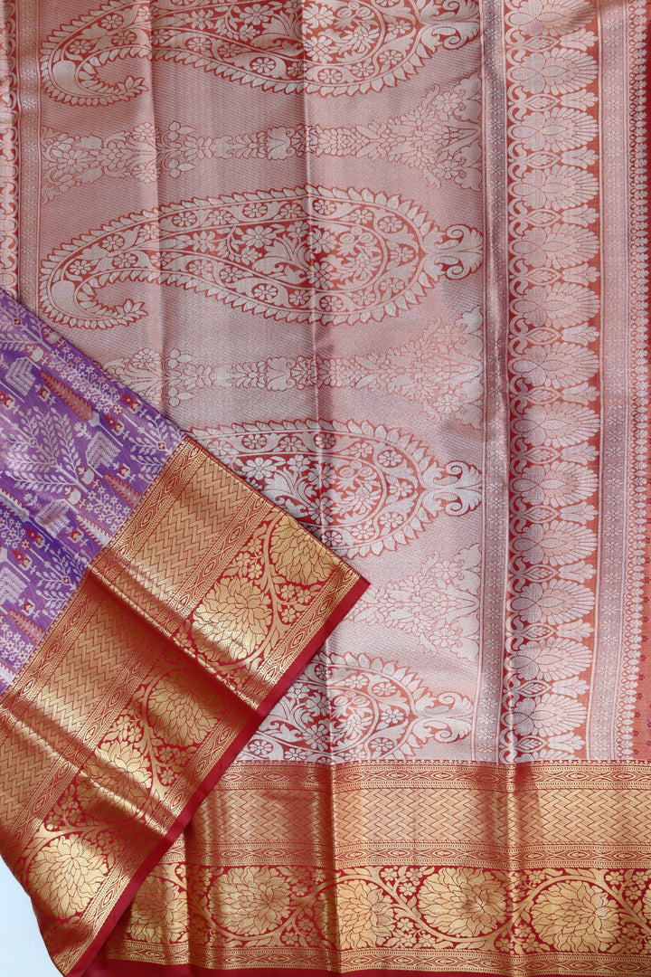 Classy Multi-color Kanjipuram Saree