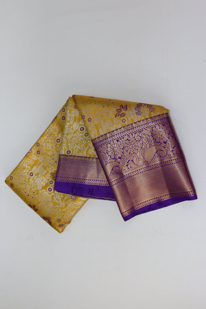 Classic Yellow  Kanjipuram Saree