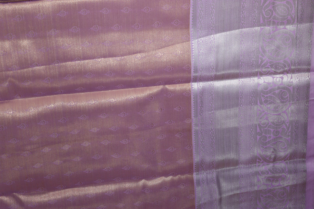 Beautiful Pastel Violet Kanjipuram Saree