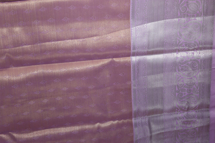 Beautiful Pastel Violet Kanjipuram Saree