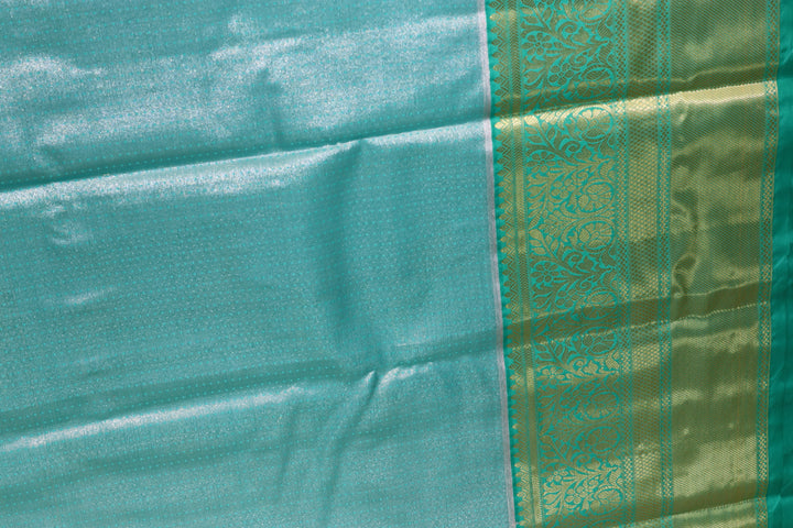 Stunning Pastel Olive Kanjipuram Saree