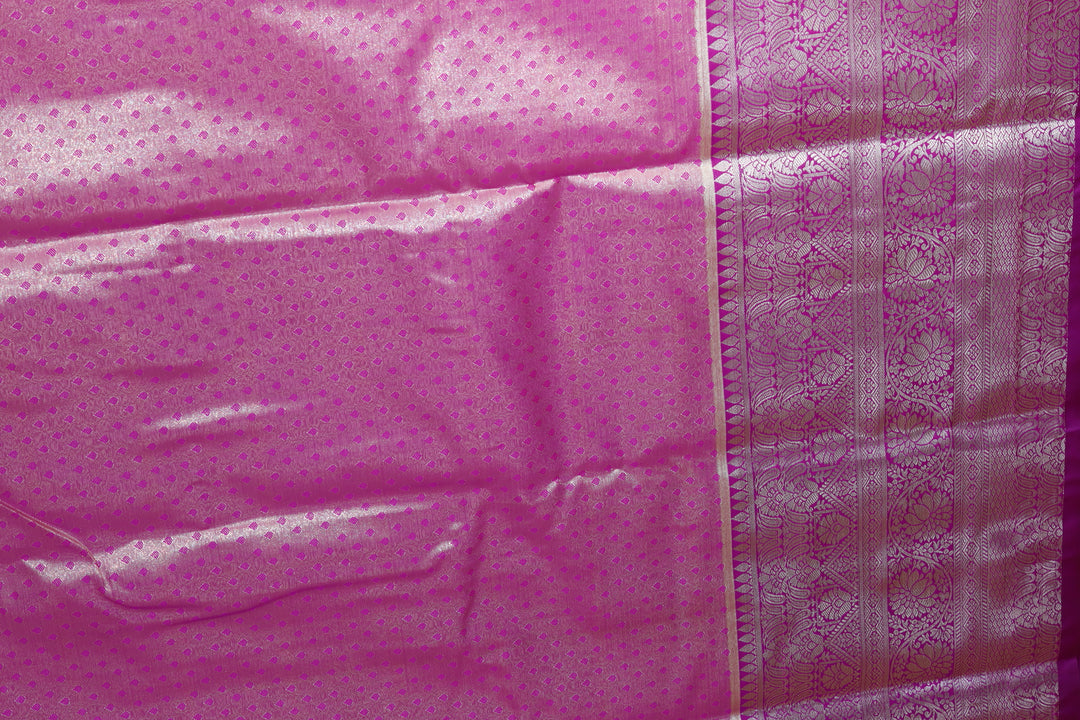 Traditional Pastel Cream Kanjipuram Saree