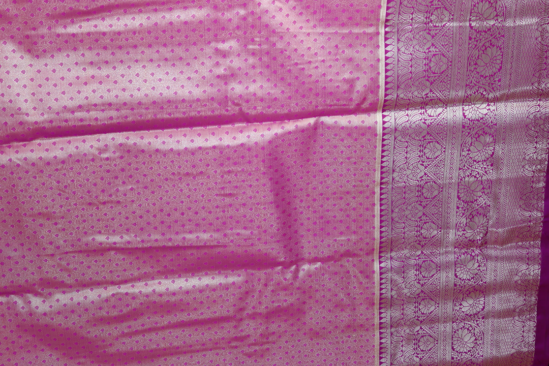 Traditional Pastel Cream  Kanjipuram Saree