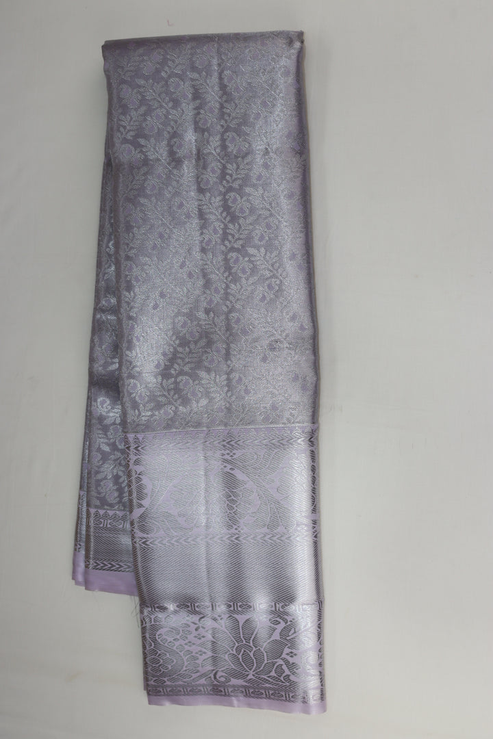 Elegant Lavender Kanjipuram Saree