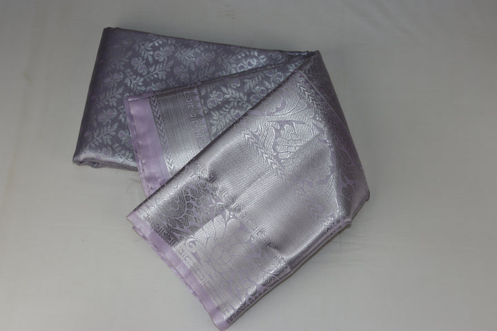 Elegant Lavender Kanjipuram Saree