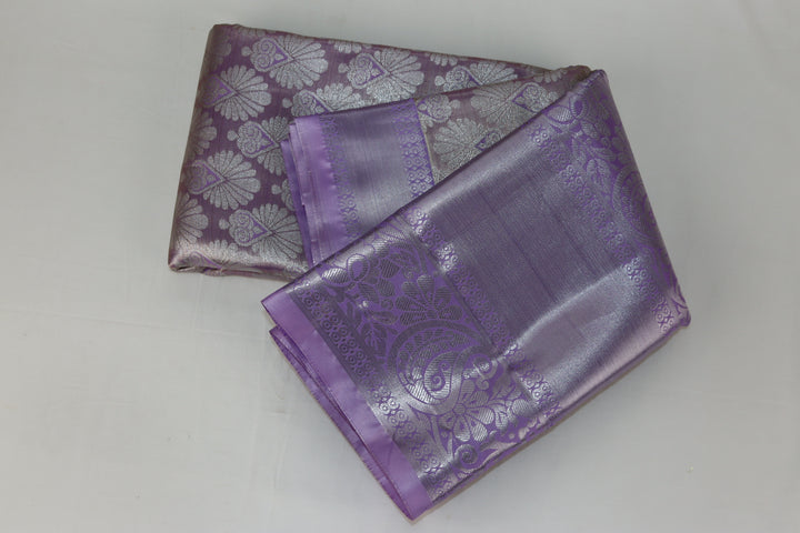 Trendy Lavender Kanjipuram Saree