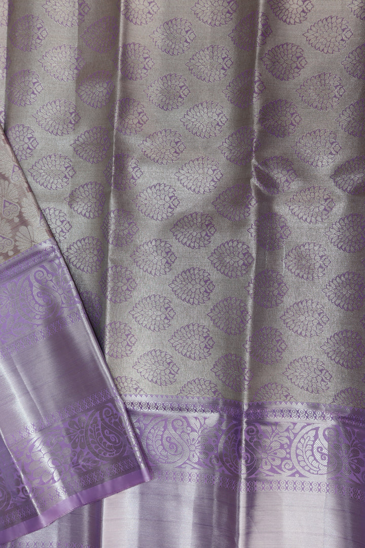 Trendy Lavender Kanjipuram Saree