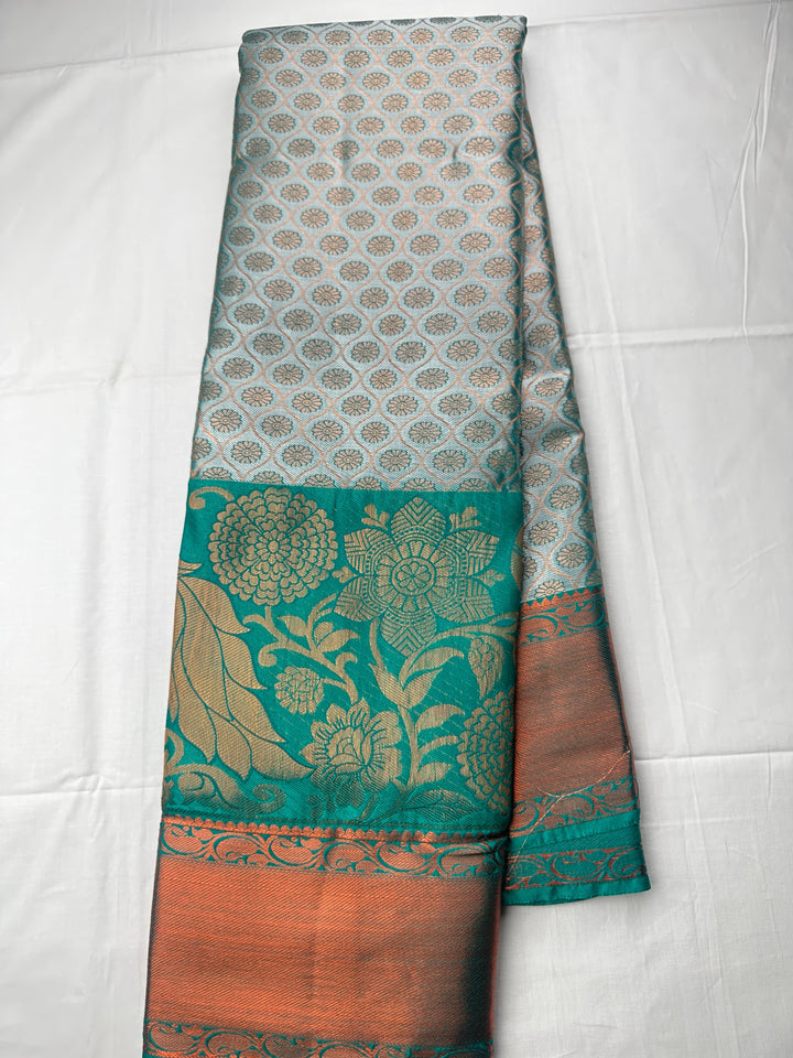 Exotic Green Kanjipuram Silk Saree