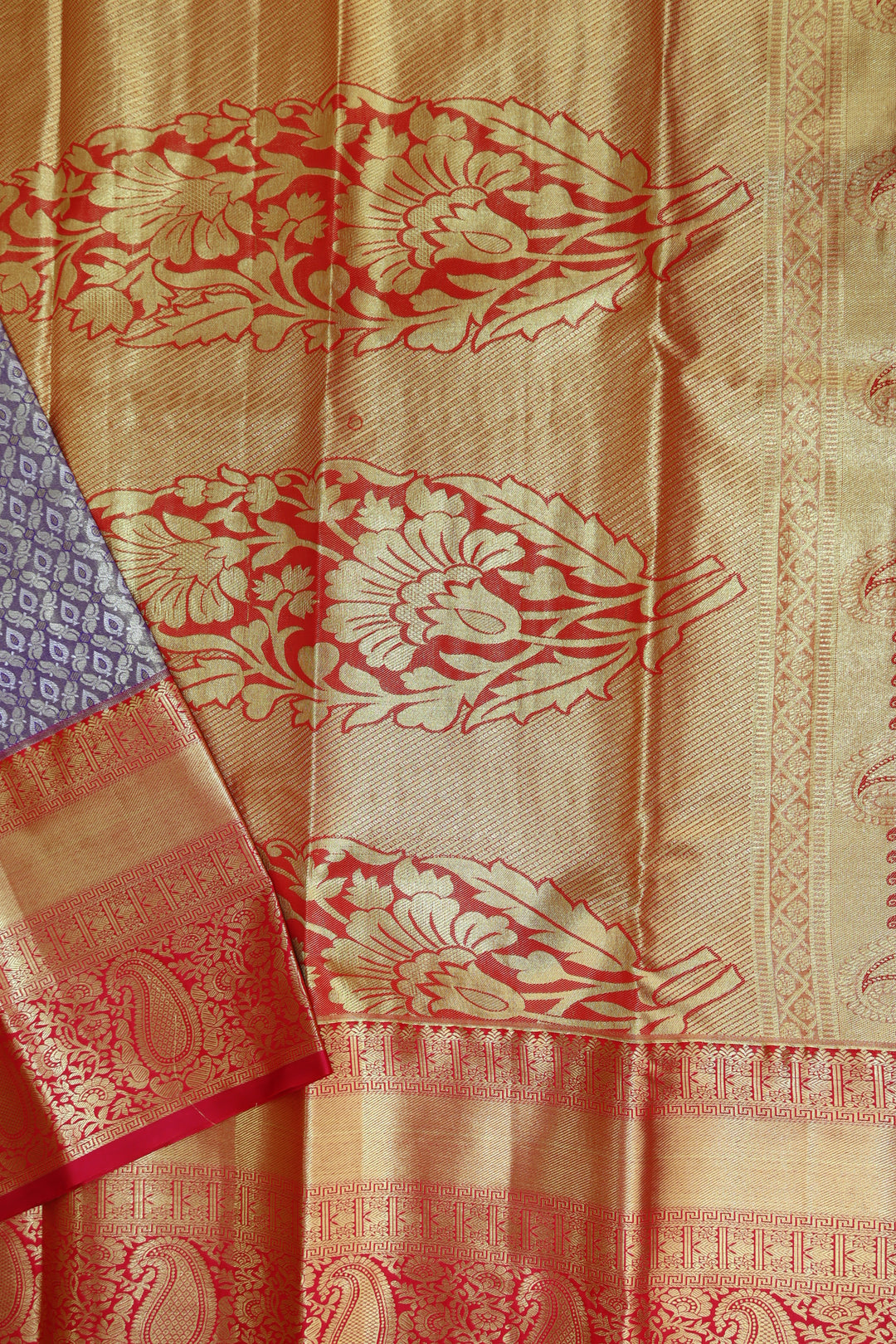 Regal Violet  Kanjipuram Saree