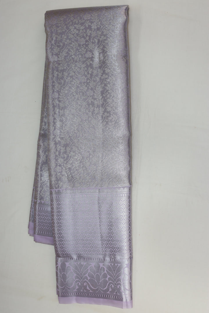 Trendy Light Lavender Kanjipuram Saree