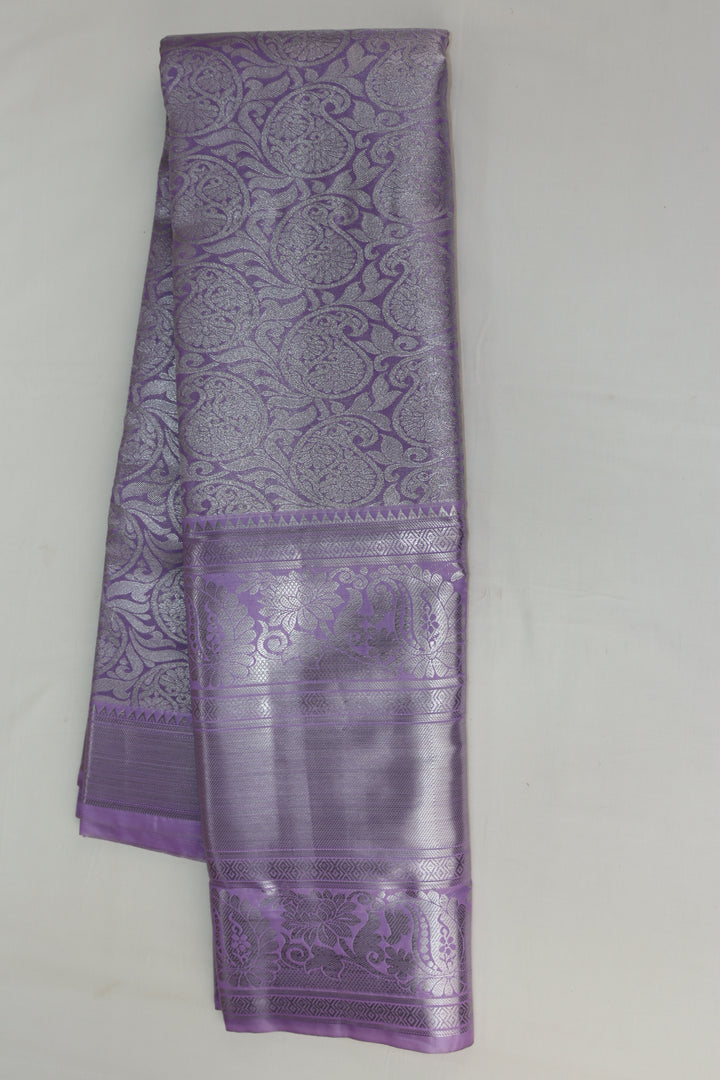 Timeless Lavender Kanjipuram Saree