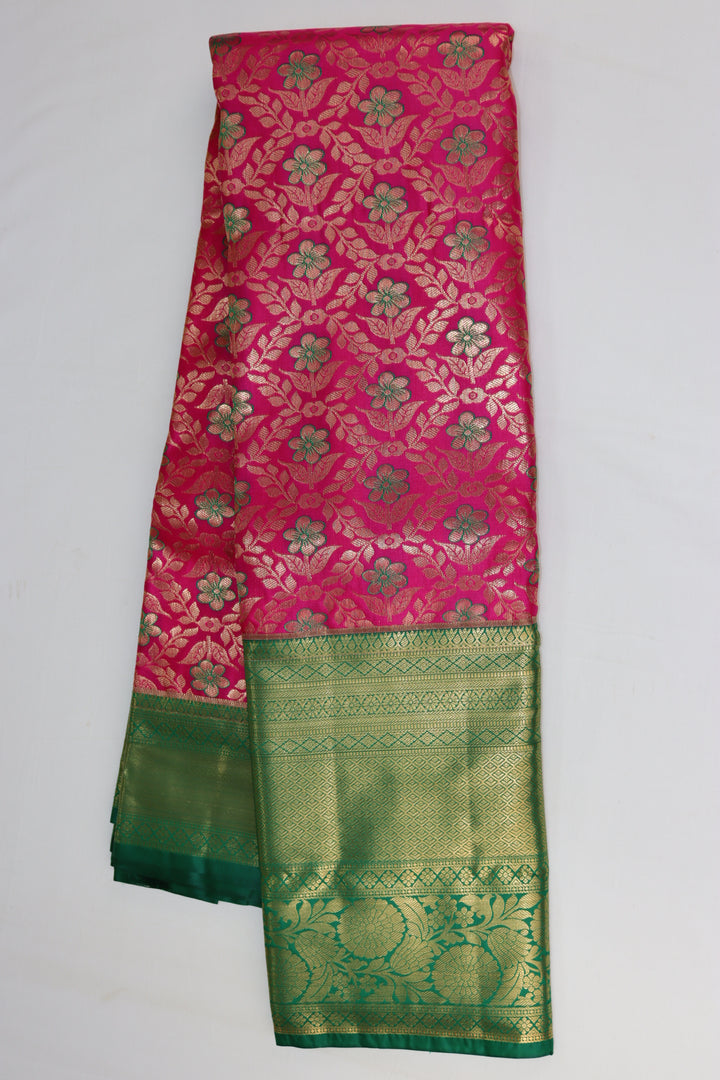 Mesmerizing Pink Kanjipuram Saree