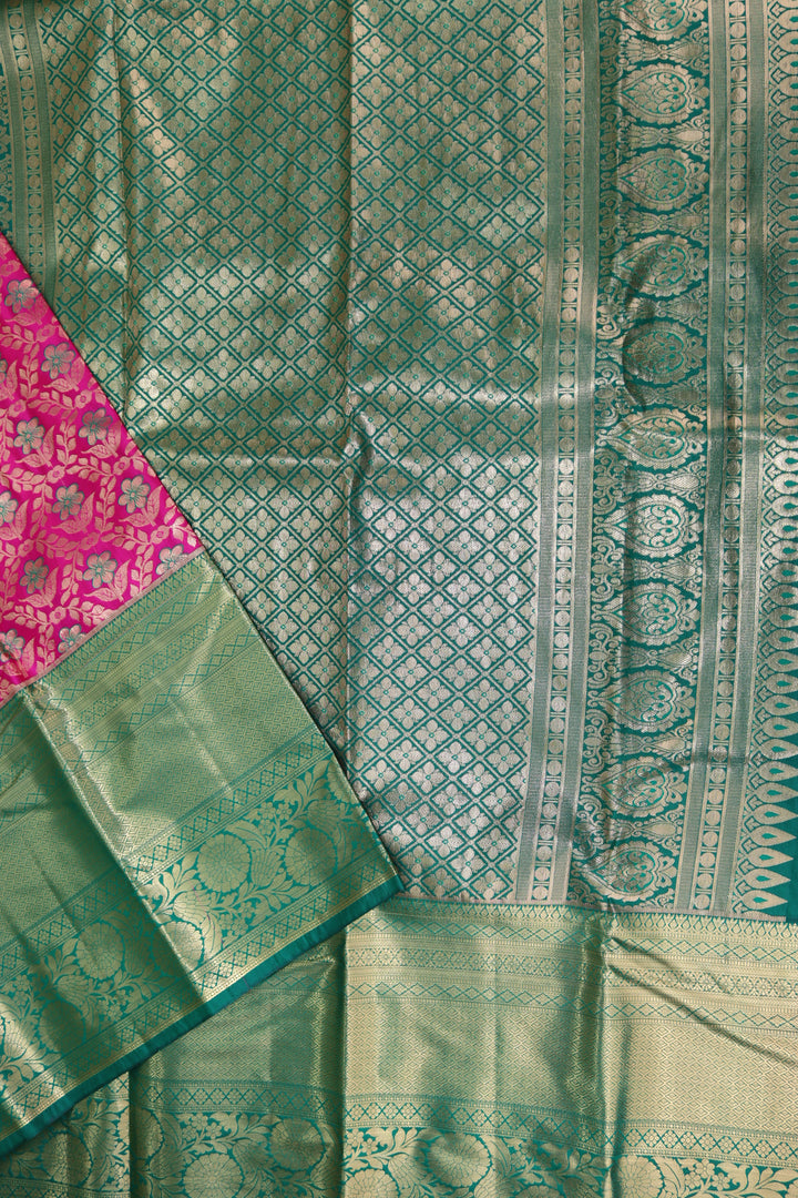 Mesmerizing Pink Kanjipuram Saree