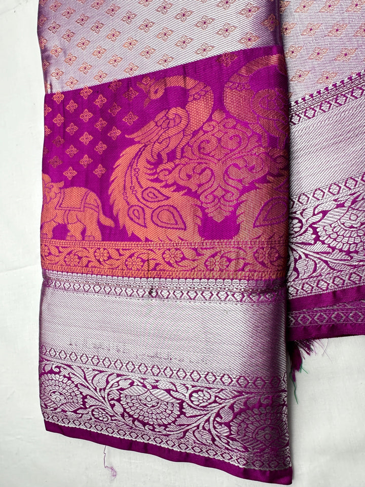 Rich Baby Pink Kanjipuram Silk Saree