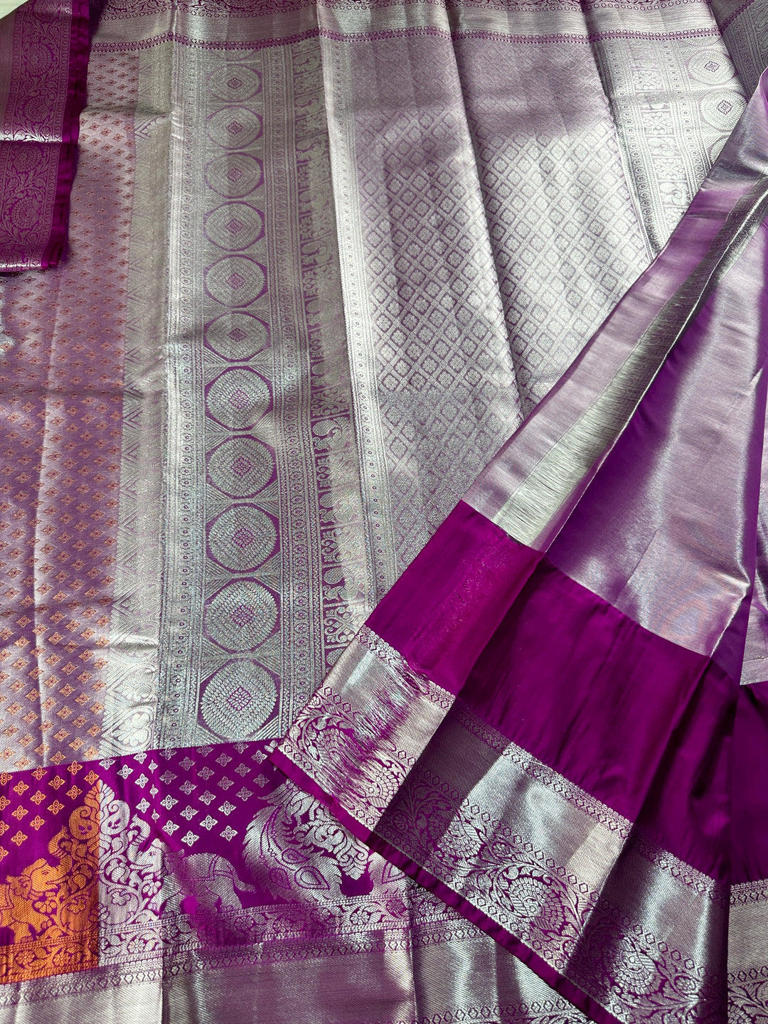 Rich Baby Pink Kanjipuram Silk Saree