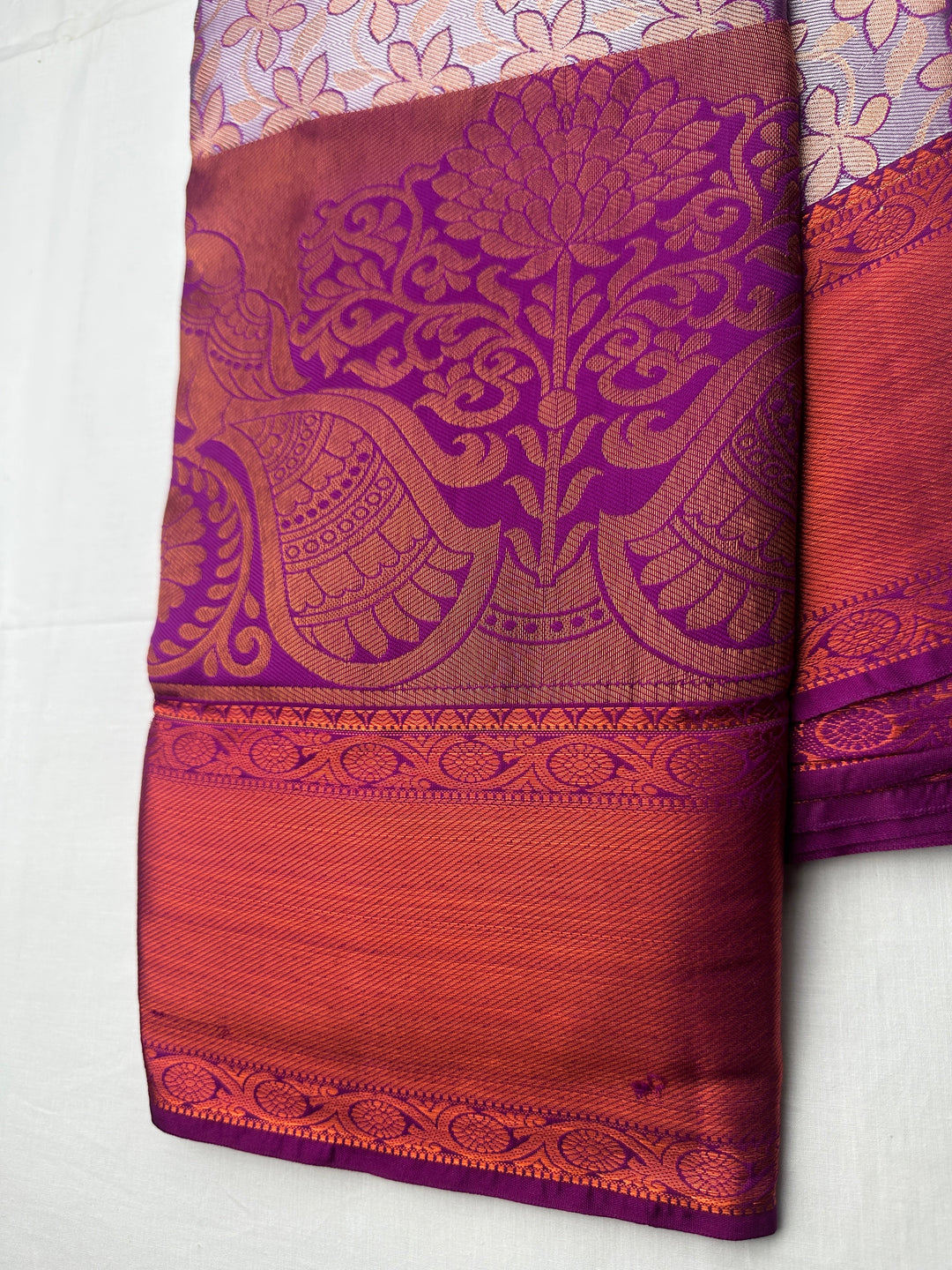 Rich Pink Kanjipuram Silk Saree