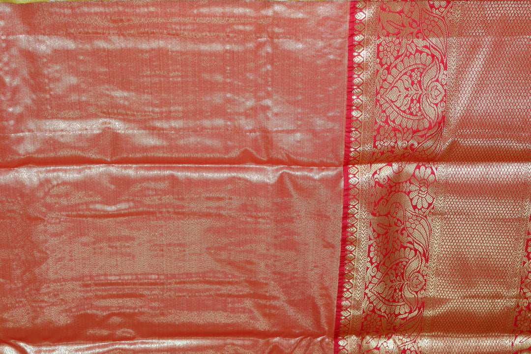 Classic Olive Green Kanjipuram Saree