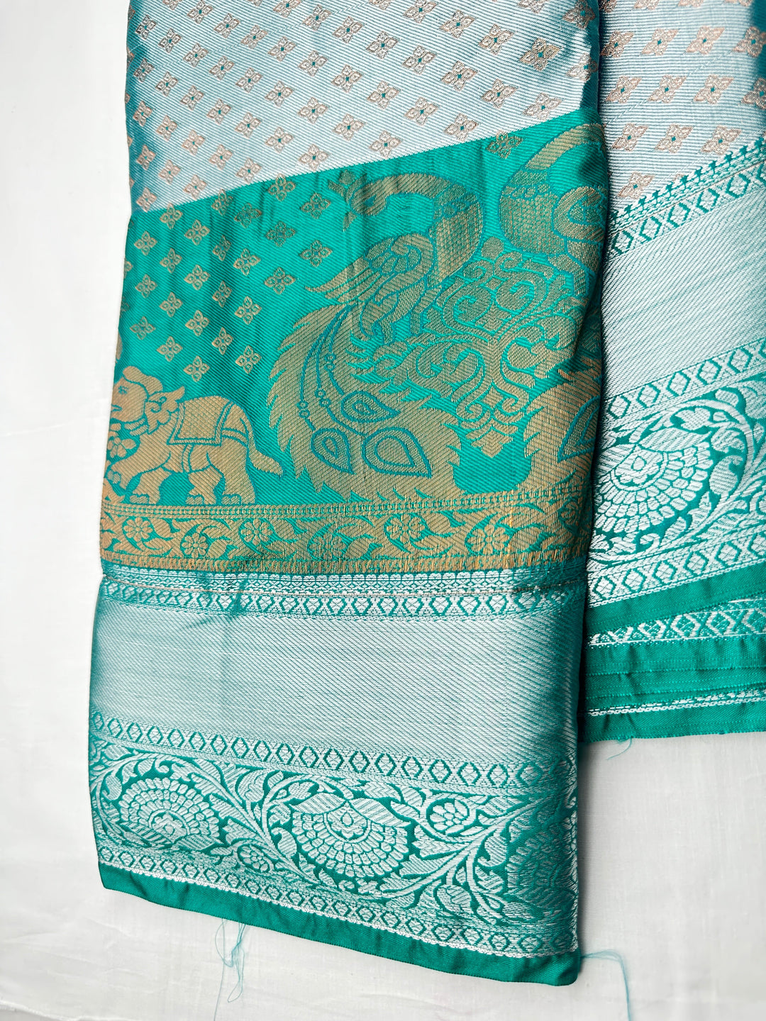 Rich Pastel Green Kanjipuram Silk Saree